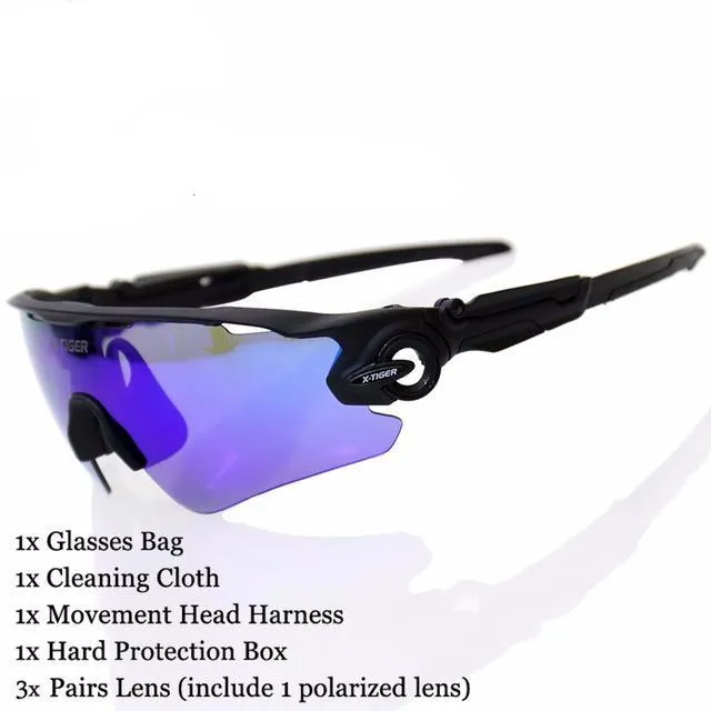 2017 New Polarized Cycling SunGlasses with 3 lens