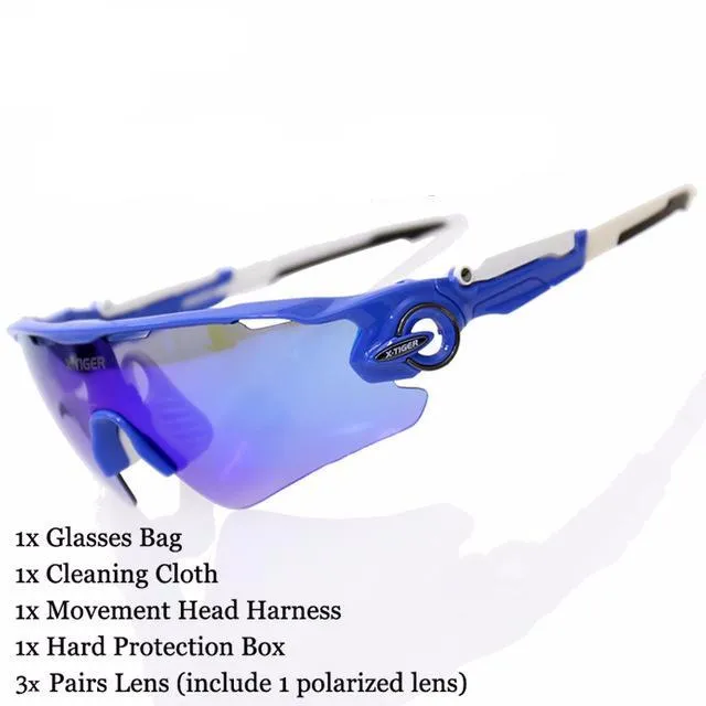 2017 New Polarized Cycling SunGlasses with 3 lens