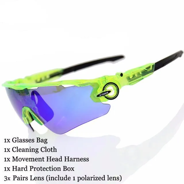 2017 New Polarized Cycling SunGlasses with 3 lens