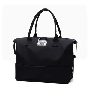 2019 New Women Travel Bag Black Pink Sequins Shoulder Bag Women Handbag Ladies Weekend Portable Duffel Bag Waterproof Bags