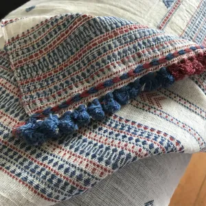 5222 Stunning Classic Handspun Cotton Scarf with Natural dyes