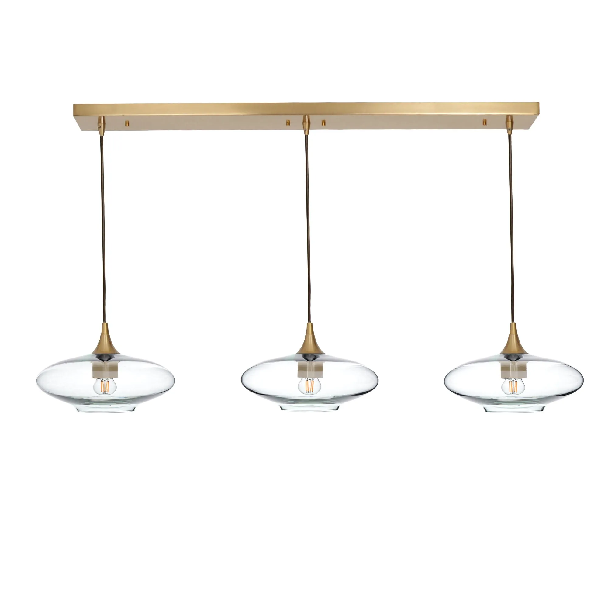 951 Lucent: 3 Pendant Linear Chandelier