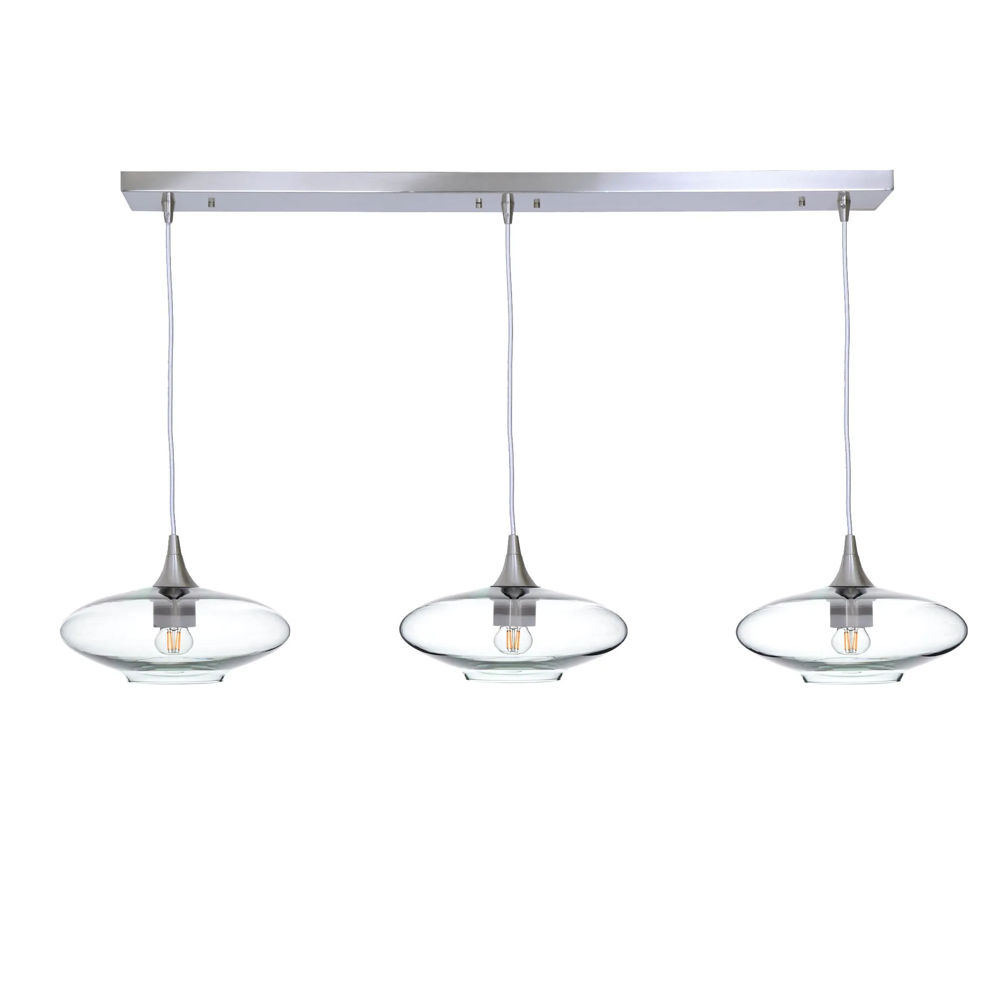 951 Lucent: 3 Pendant Linear Chandelier