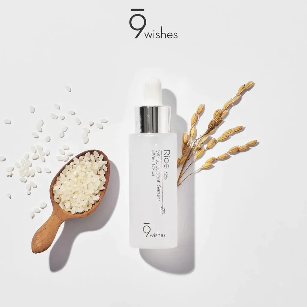 9wishes Rice 72% White Lucent Serum 50ml