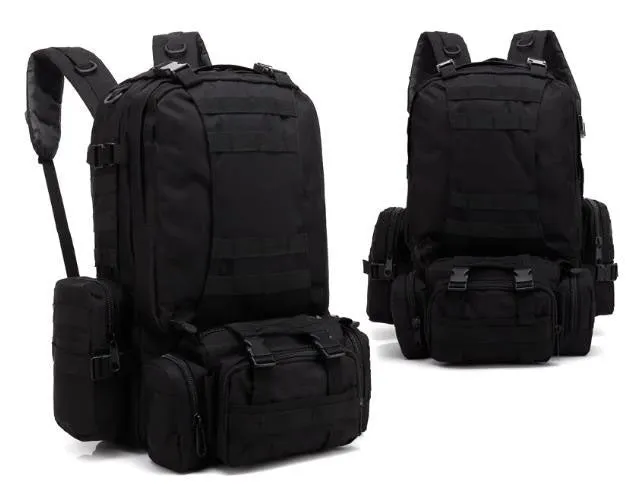 Airsoft Tactical Military Multi-Purpose Molle Outdoor Hiking Camping Travel 55L Backpack 4 Colours ATB018