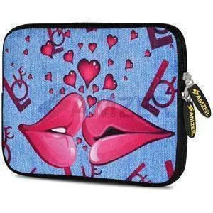 Amzer 7.75 Inch Neoprene iPad/Tablet Sleeve - Love Lips
