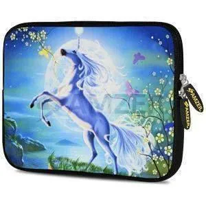 Amzer 7.75 Inch Neoprene iPad/Tablet Sleeve - Silver Moon Horse
