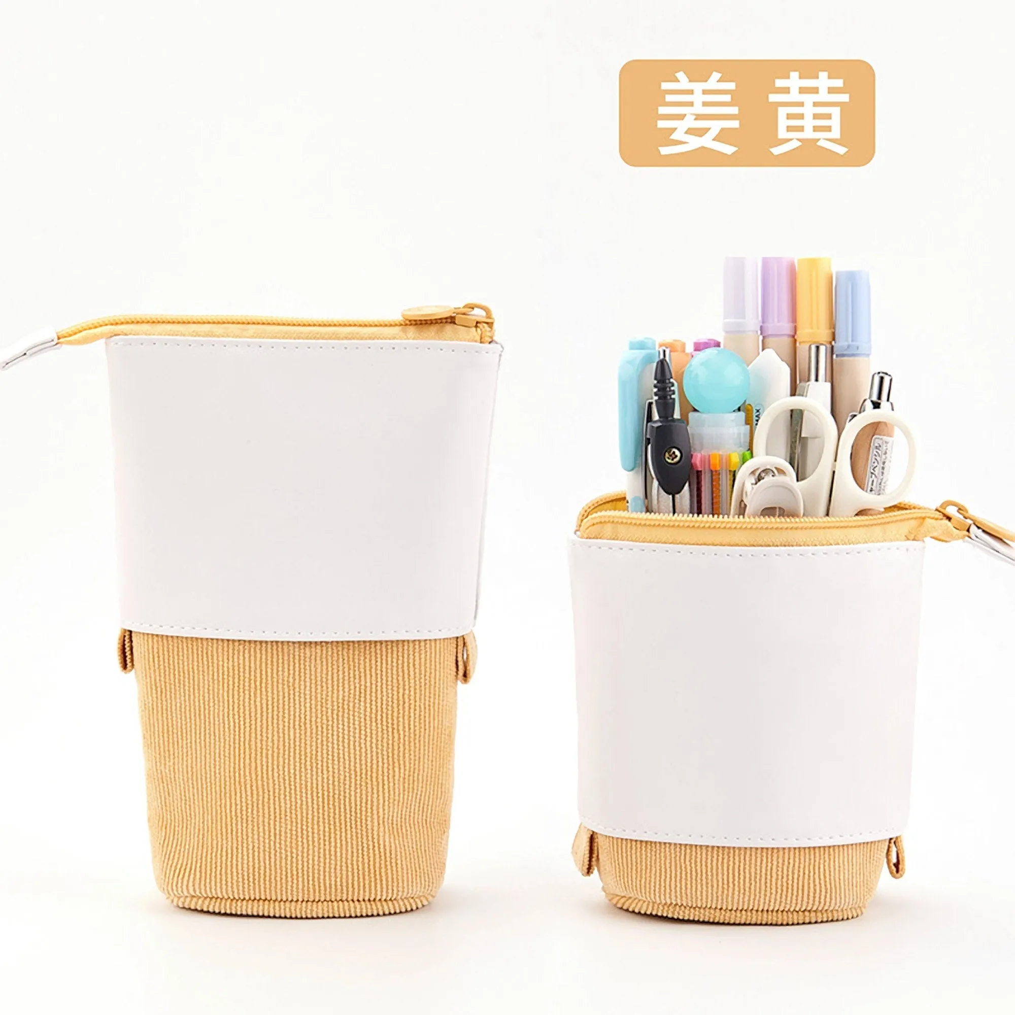ANGOO BLUE Retractable Standing Pen Case Pencil Case Retractable Case Storage Case Durable en Case | 185mm X 125mm X 85mm X 65mm
