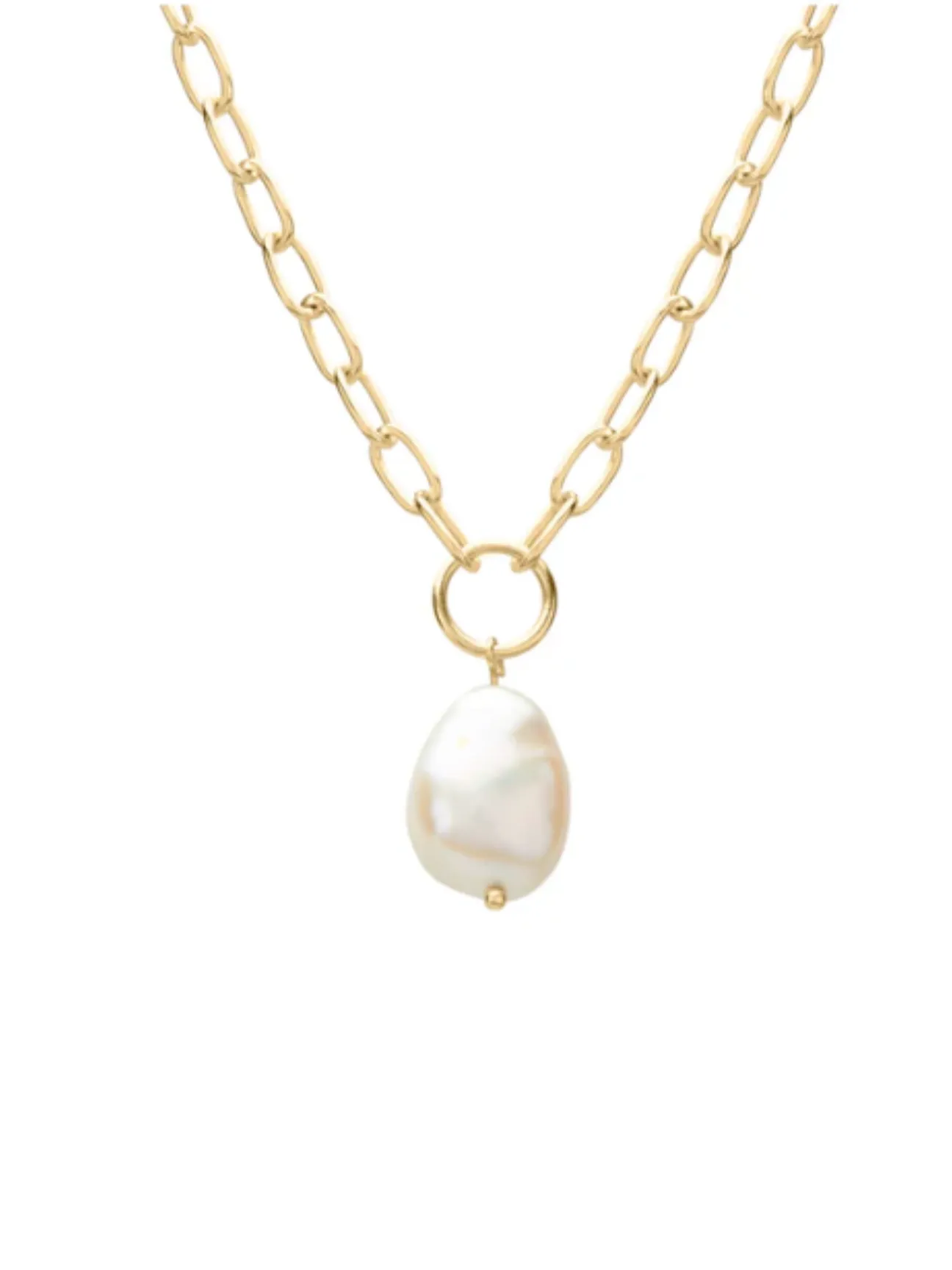 Aphrodite Goddess Pearl Drop Necklace