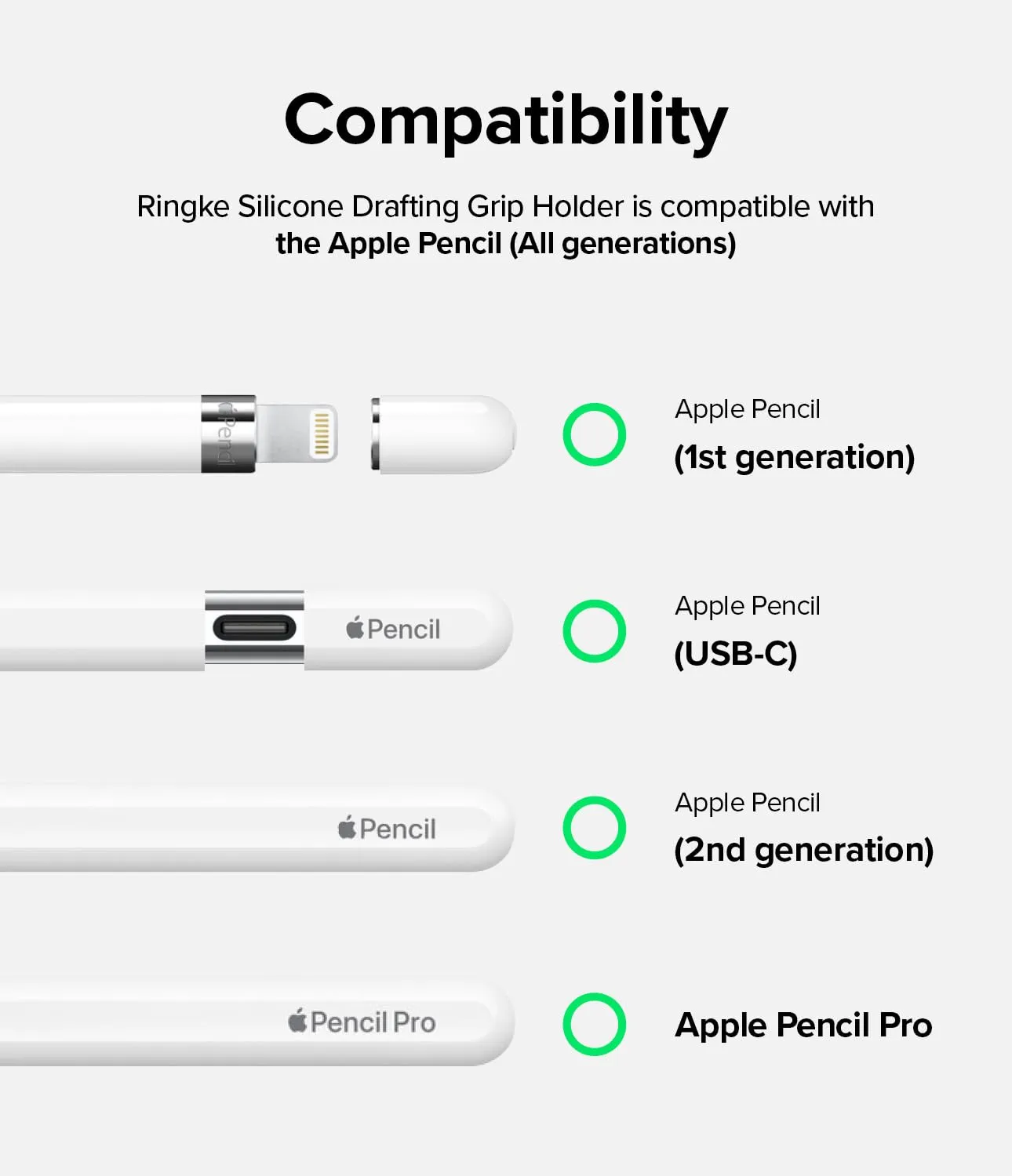Apple Pencil Case for Apple Pencil Pro/USB C / 2nd / 1st Generation Cover  Silicone Drafting Grip Holder  - Yellow