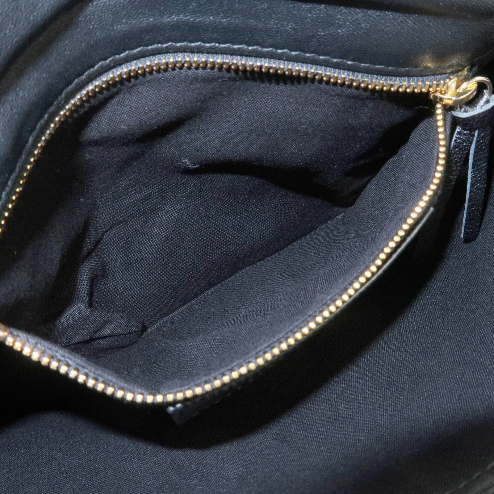 BALENCIAGA Leather Classic Envelope Clutch Bag Black 390167 Used