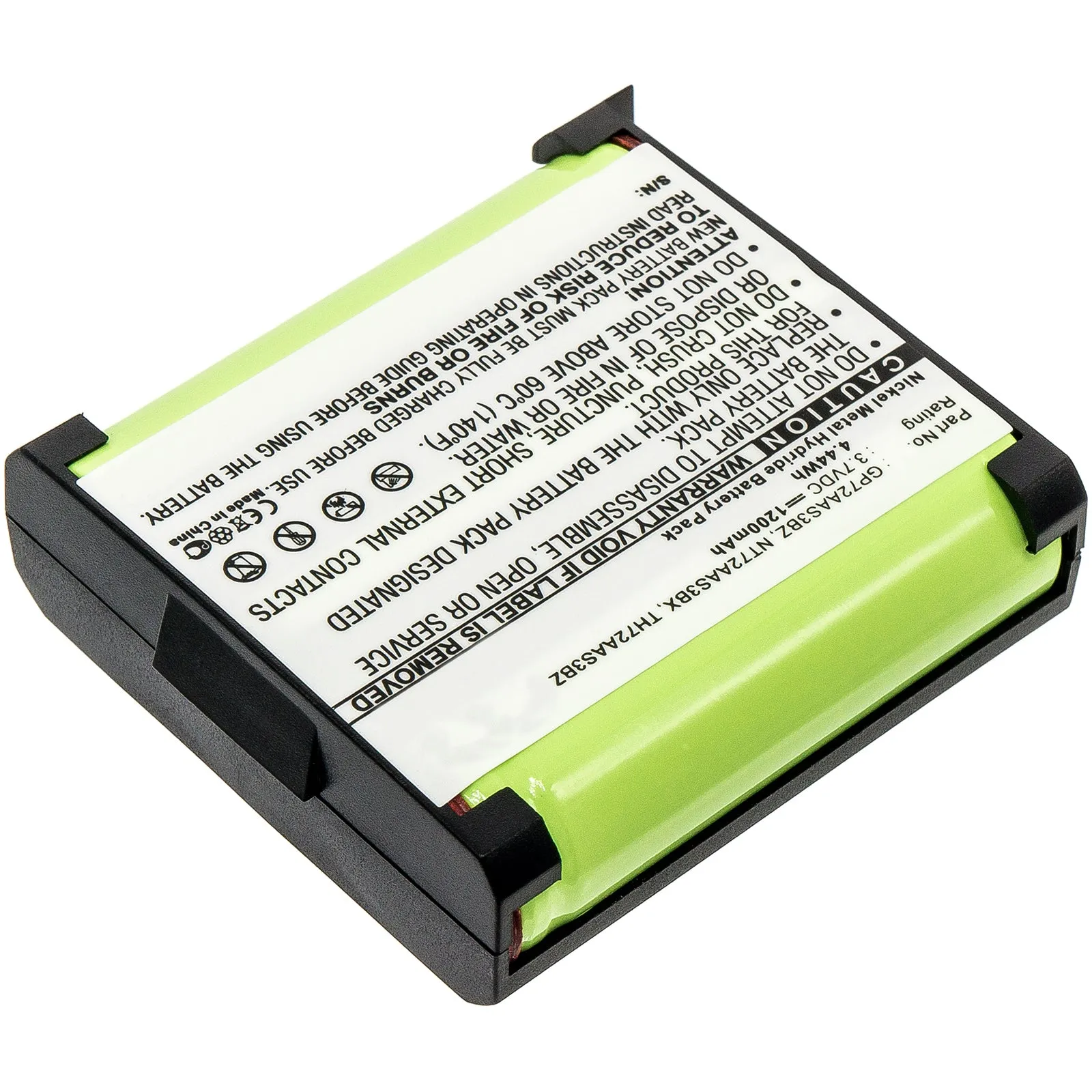 Batteries N Accessories BNA-WB-CPB-457 Cordless Phone Battery - Ni-CD, 3.6V, 720 mAh, Ultra High Capacity Battery - Replacement for GE 2-9005 Battery