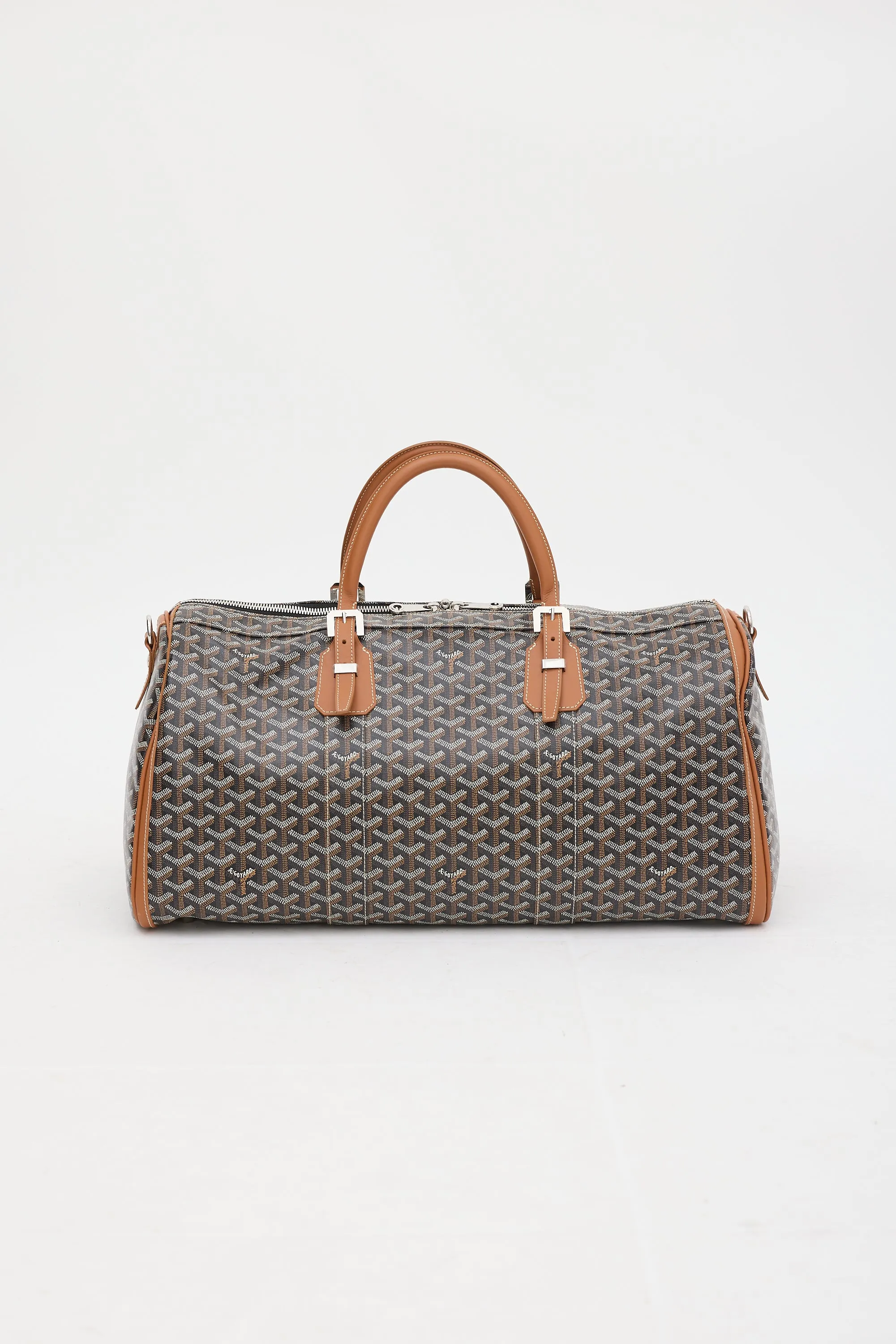Black & Brown Goyardine Croisiere Boston 50 Duffle Bag
