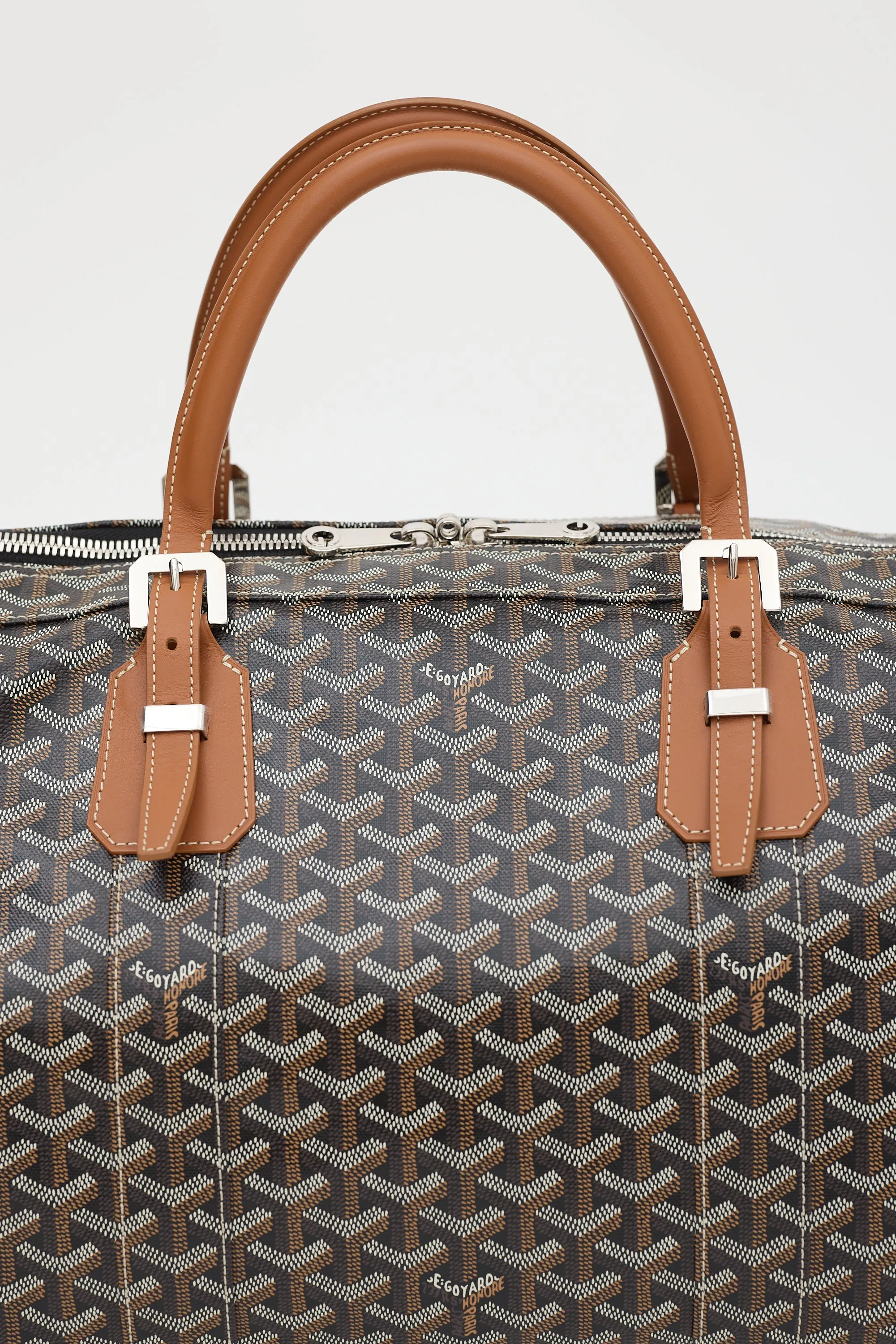 Black & Brown Goyardine Croisiere Boston 50 Duffle Bag