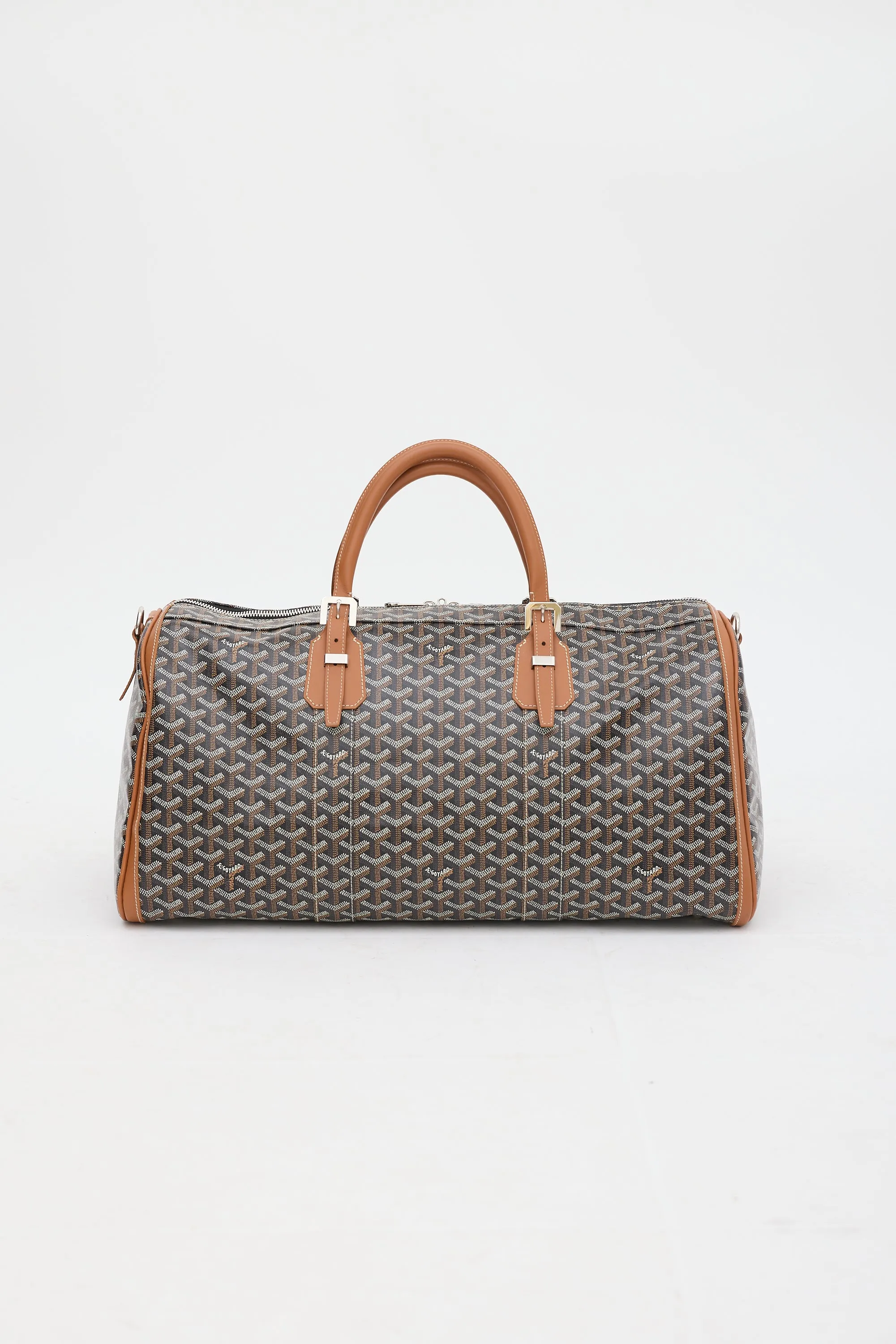 Black & Brown Goyardine Croisiere Boston 50 Duffle Bag