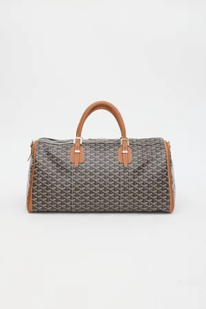 Black & Brown Goyardine Croisiere Boston 50 Duffle Bag
