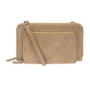 Brushed Mini Convertible Zip Around Bag
