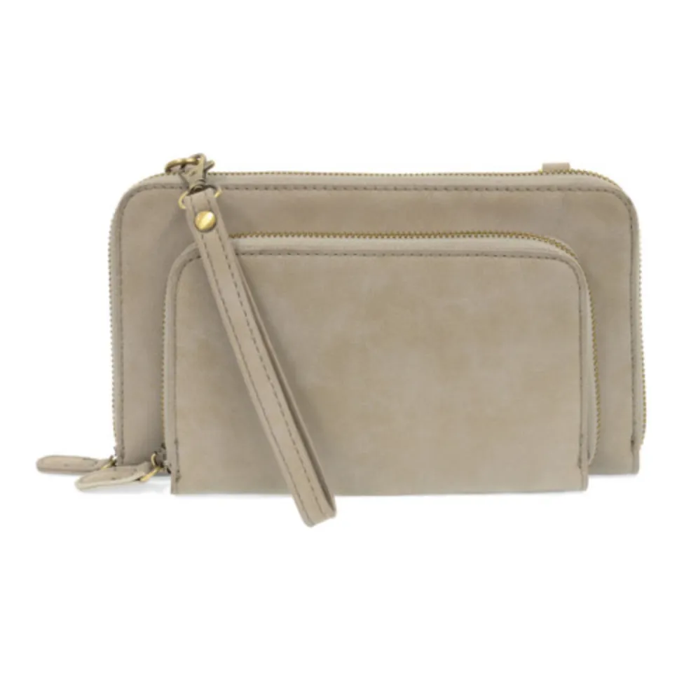 Brushed Mini Convertible Zip Around Bag