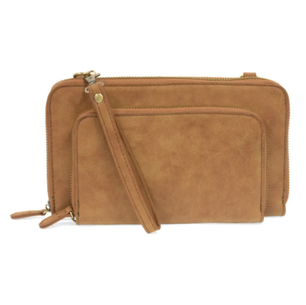 Brushed Mini Convertible Zip Around Bag