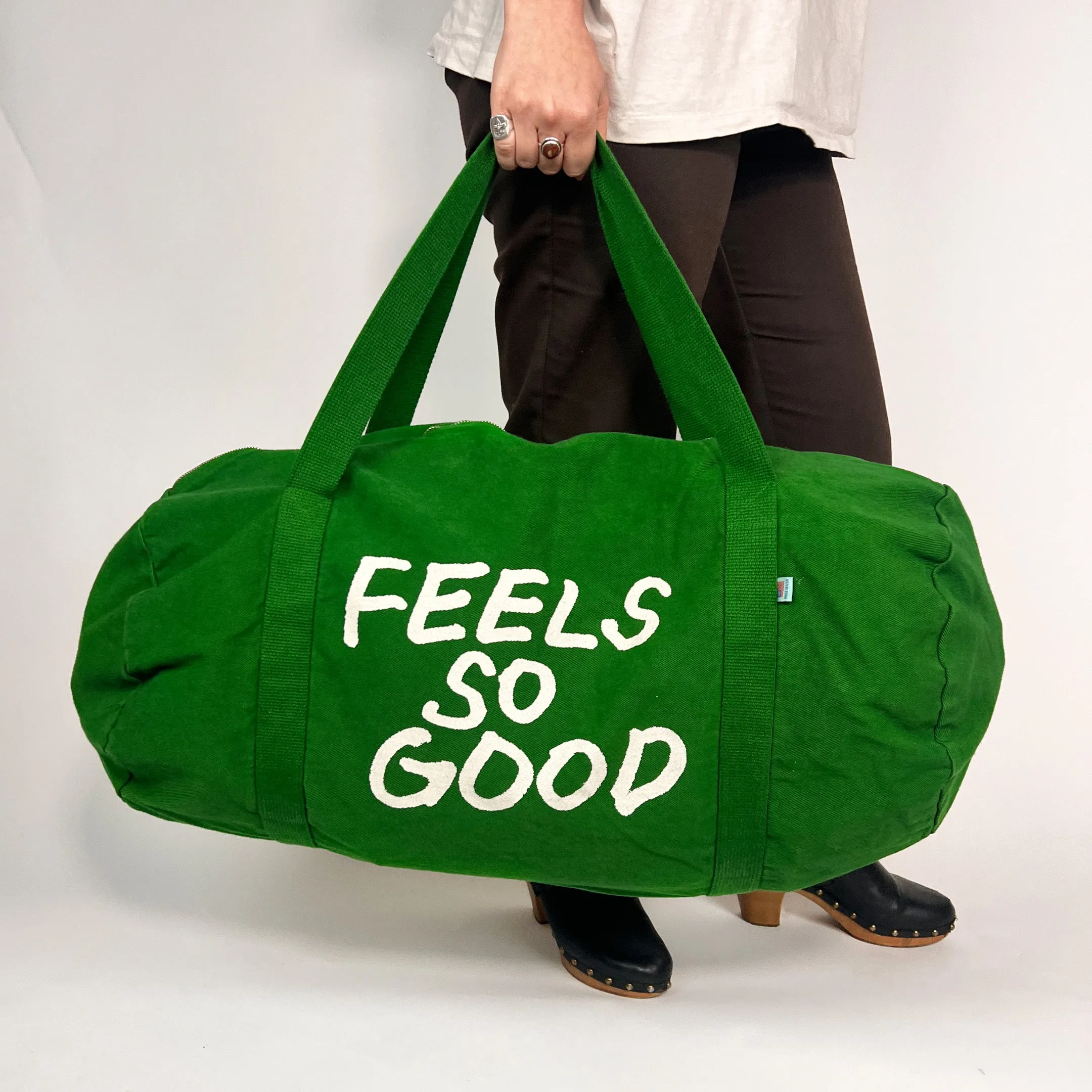Bull Denim Weekender Bag - Green