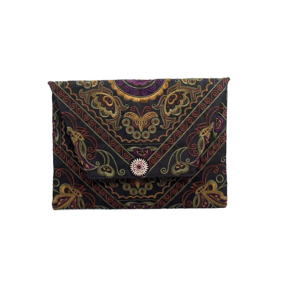 BUNDLE: Butterfly Brown Ethically Made Clutch Bag 4 Pieces - Thailand