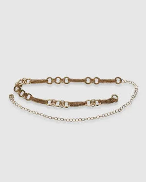 Charming Chaos Chain Belt - Gold