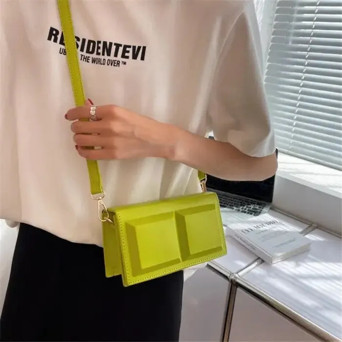 Chocolate Small Shaped Shoulder Bag