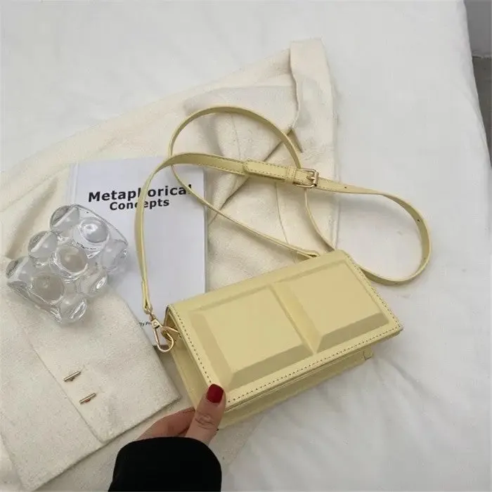 Chocolate Small Shaped Shoulder Bag
