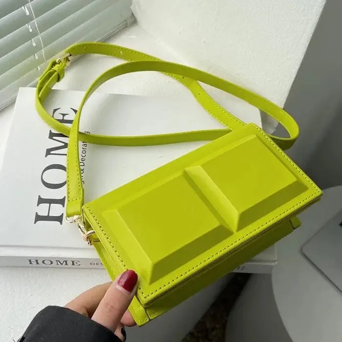 Chocolate Small Shaped Shoulder Bag