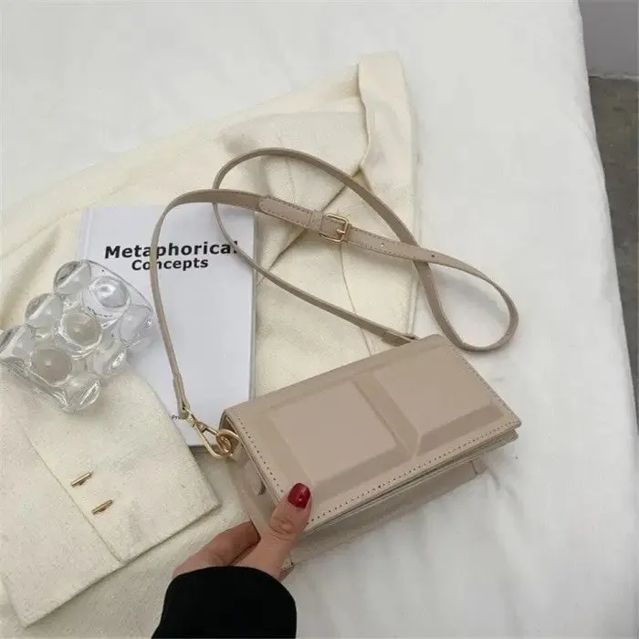 Chocolate Small Shaped Shoulder Bag