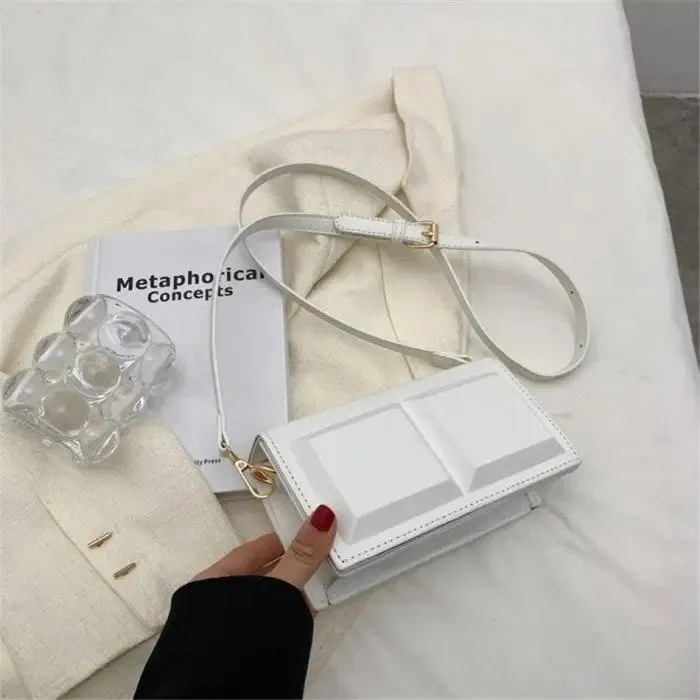 Chocolate Small Shaped Shoulder Bag
