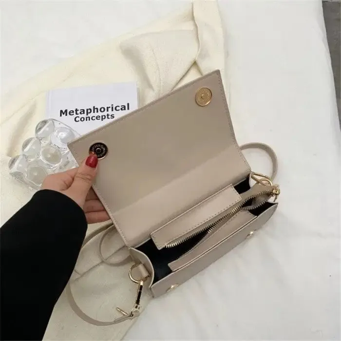 Chocolate Small Shaped Shoulder Bag