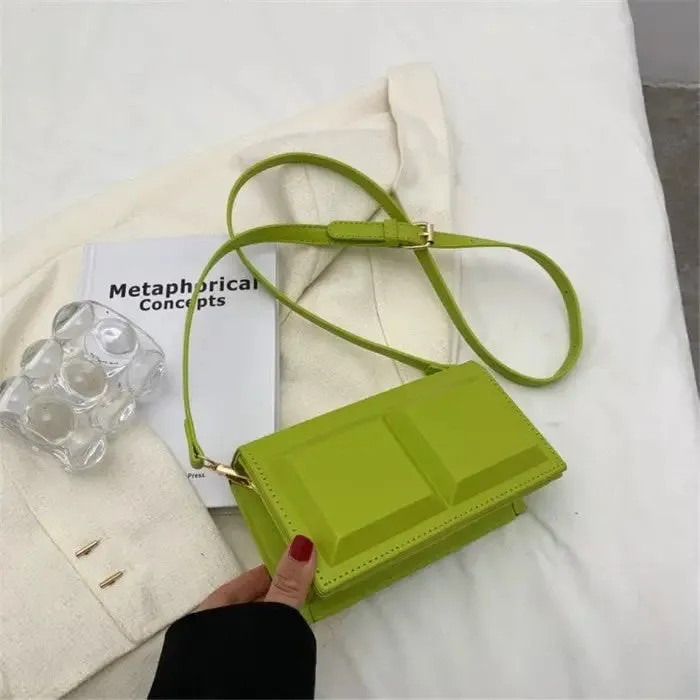 Chocolate Small Shaped Shoulder Bag