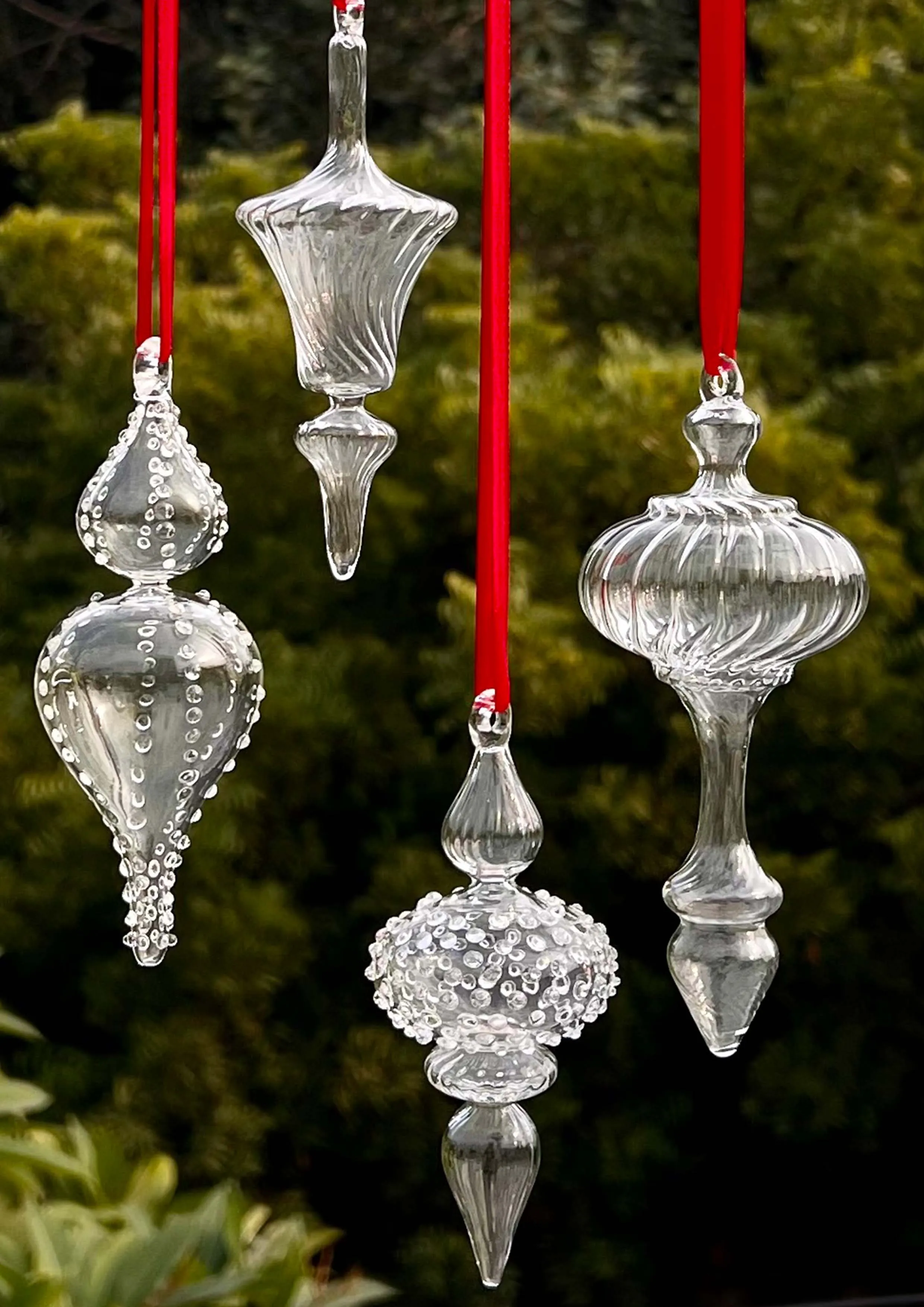 Christmas ornaments - Dots and Flutings