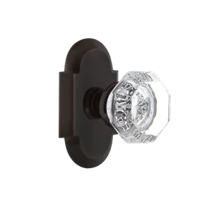 Cottage Short Plate with Waldorf Knob in Timeless Bronze