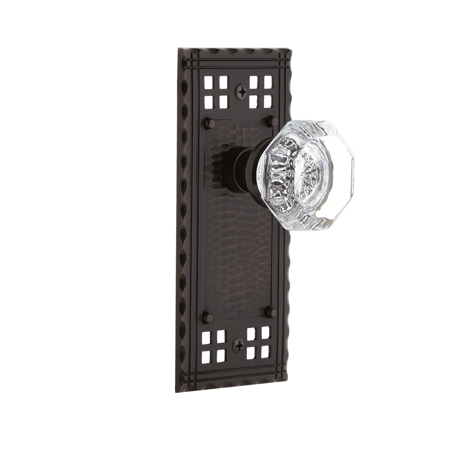 Craftsman Long Plate with Waldorf Knob in Timeless Bronze