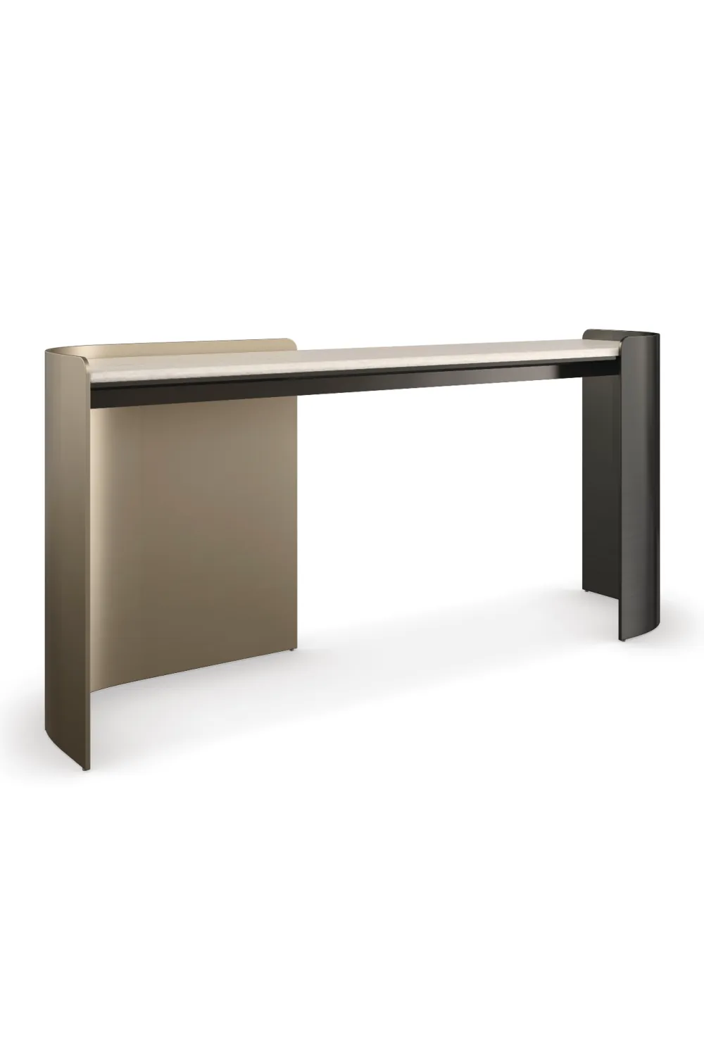 Cream Travertine Modern Desk | Caracole Movement