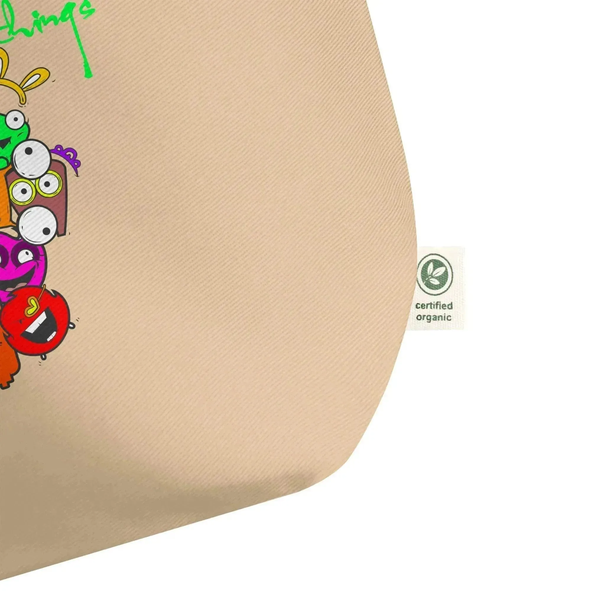Cute Monsters Large organic tote bag