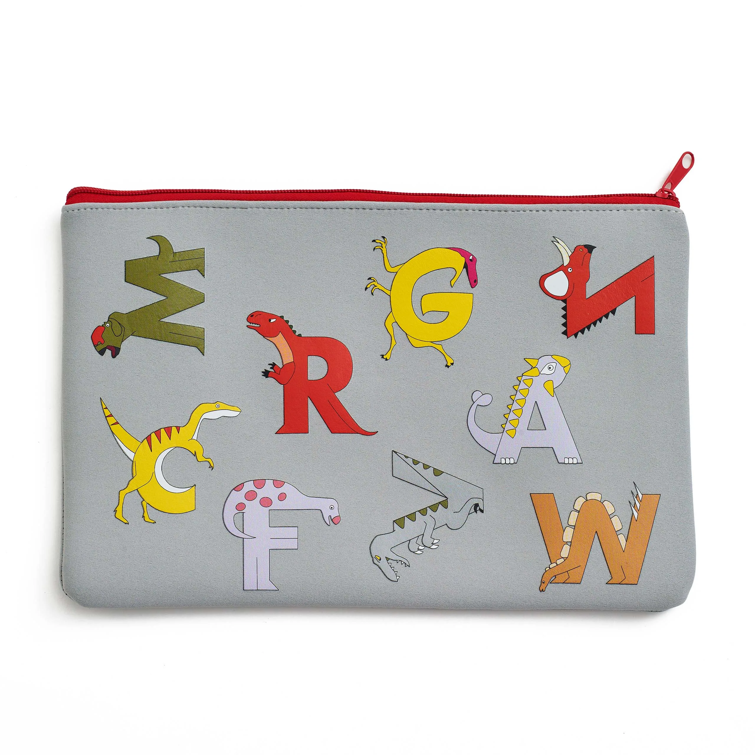 Dino Alphabet Neoprene Pencil Case