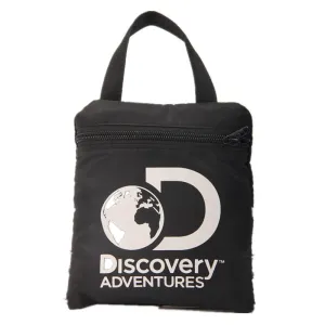 DISCOVERY ADVENTURES PACKABLE DRAWSTRING SACKPACK WITH ZIPPER AND WATER BOTTLE