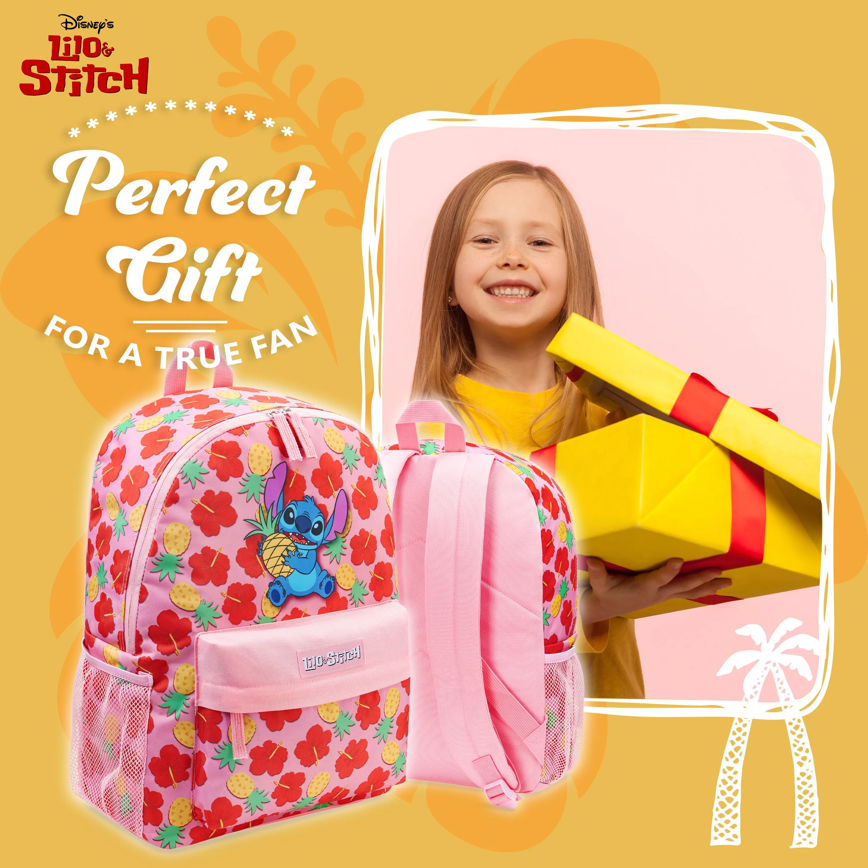 Disney Backpack for Girls, Stitch School Bags for Girls