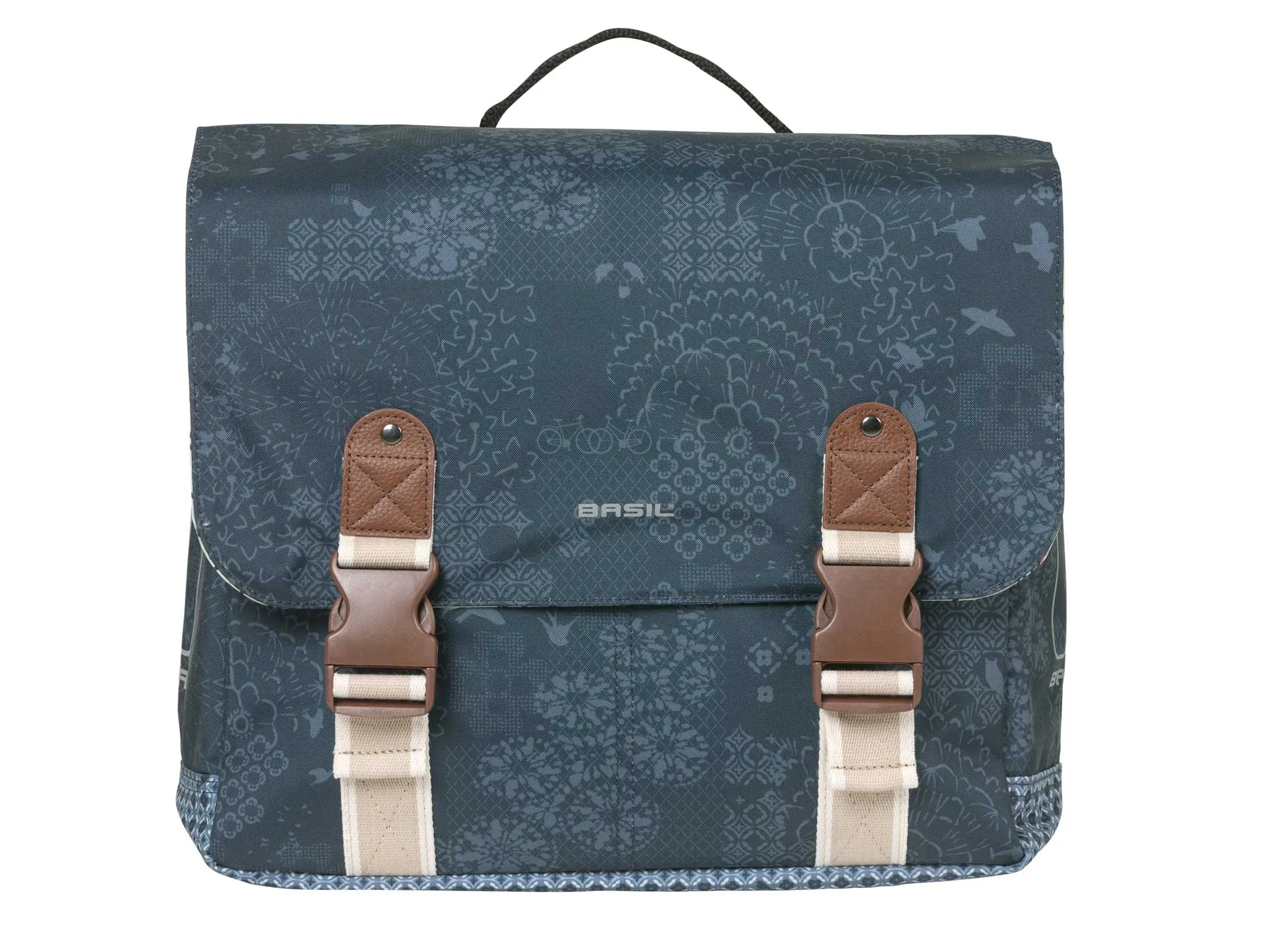 Electric Bike Basil Bohème Double Bag - 35L(MIK)- Blue