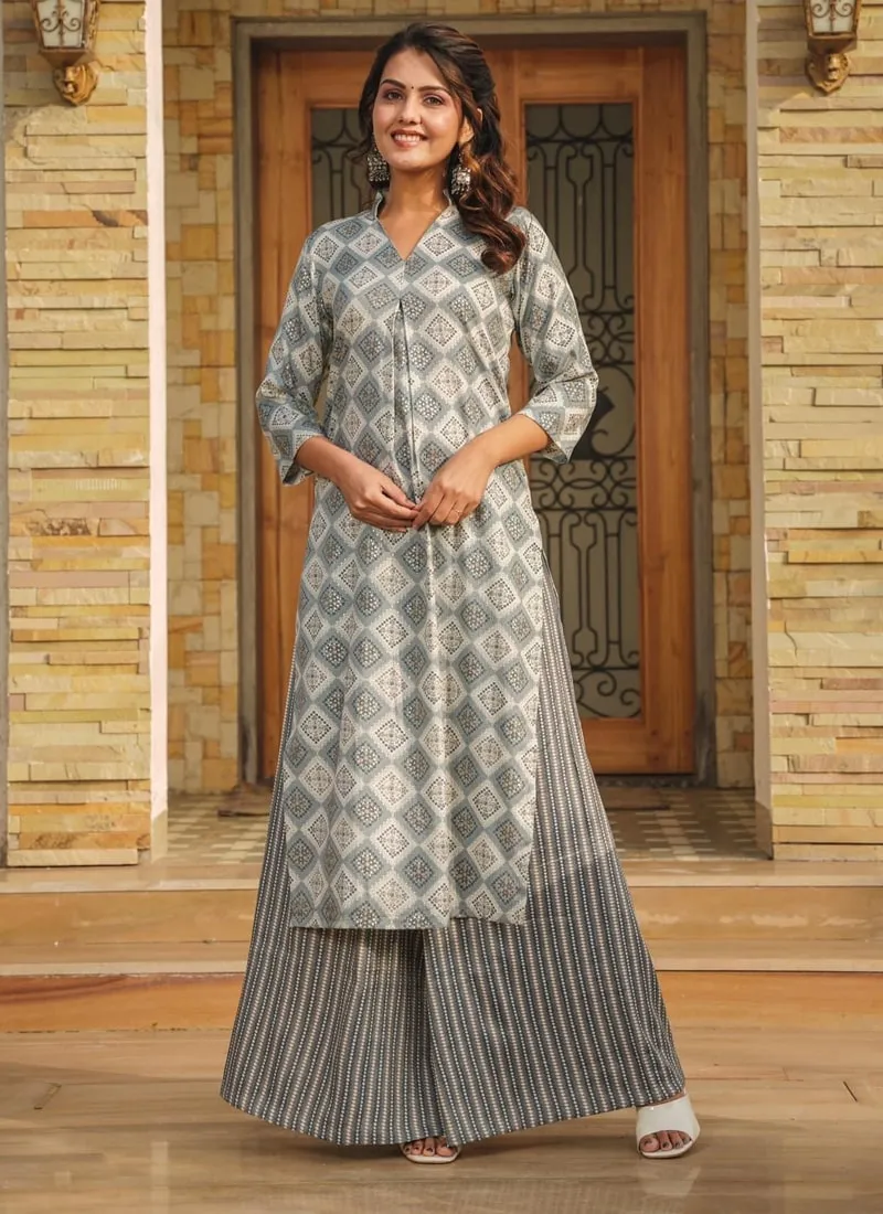 Elegant Plazzo Suit Set with Stunning Digital Print