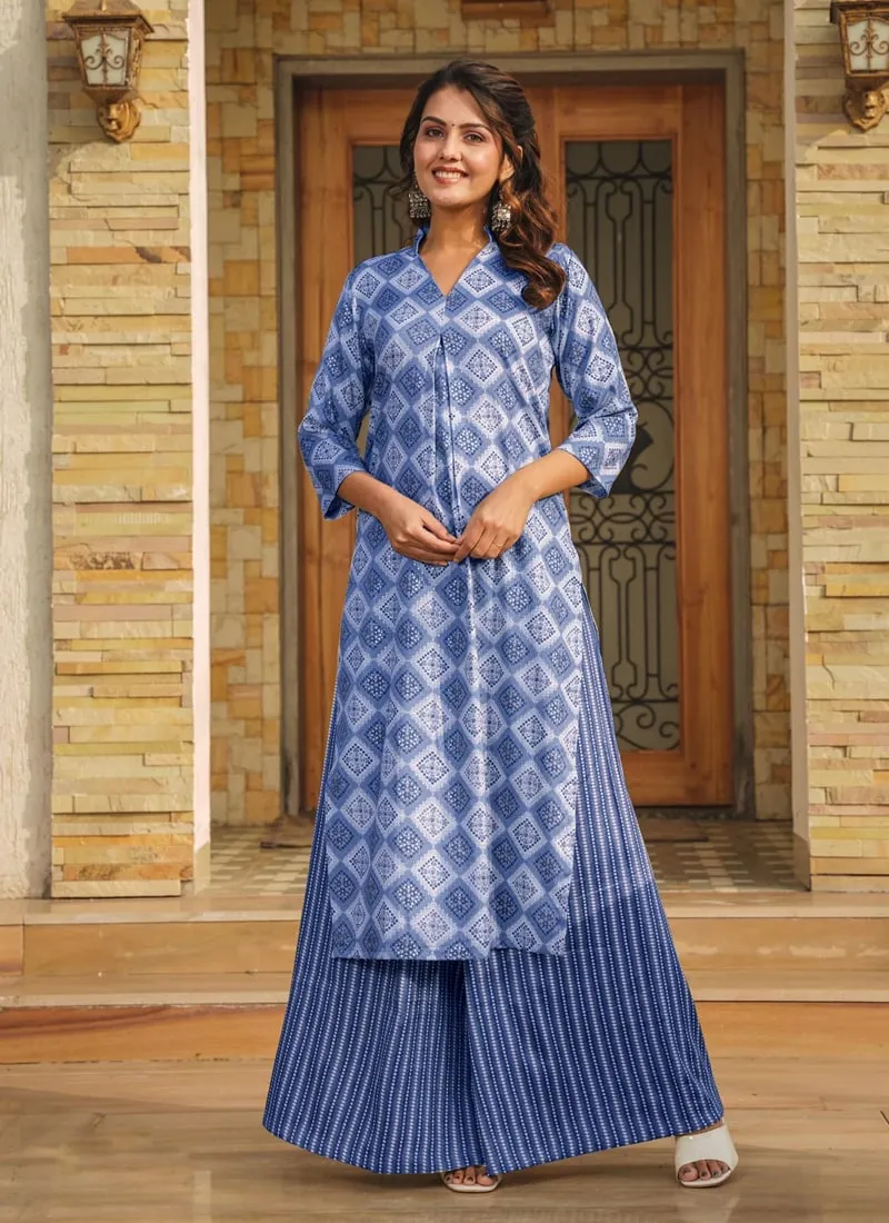 Elegant Plazzo Suit Set with Stunning Digital Print