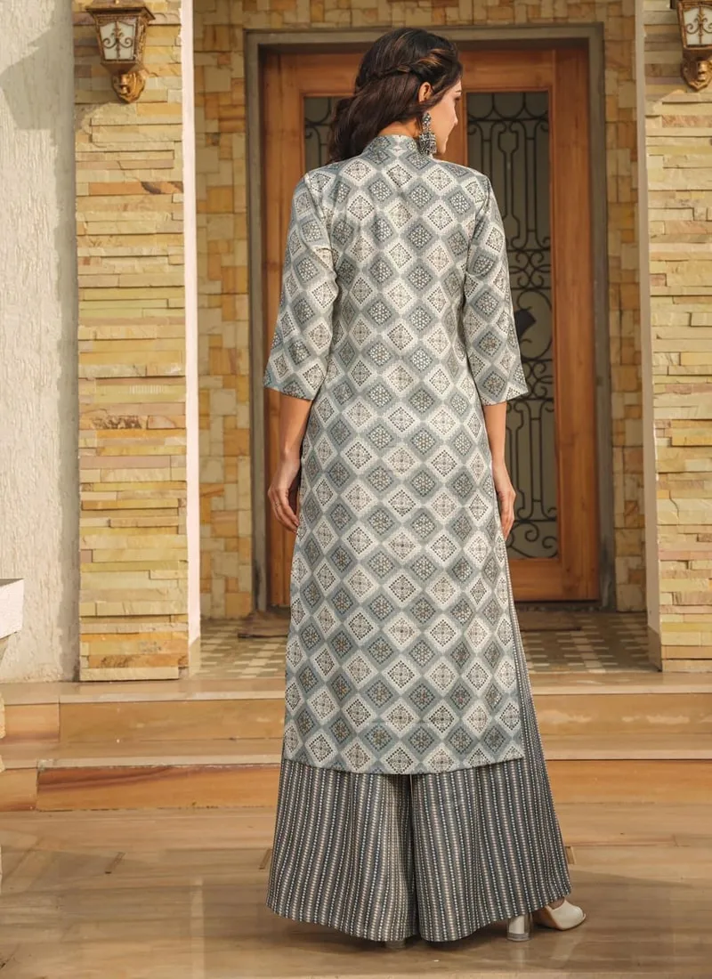 Elegant Plazzo Suit Set with Stunning Digital Print