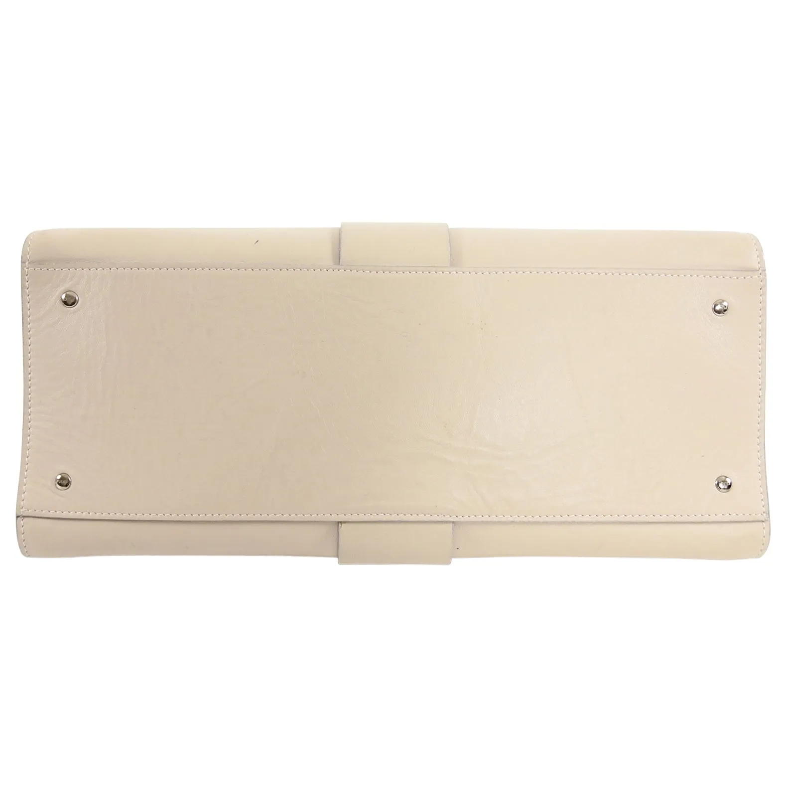Emilio Pucci Light Beige Leather Bag with Patterned Interior