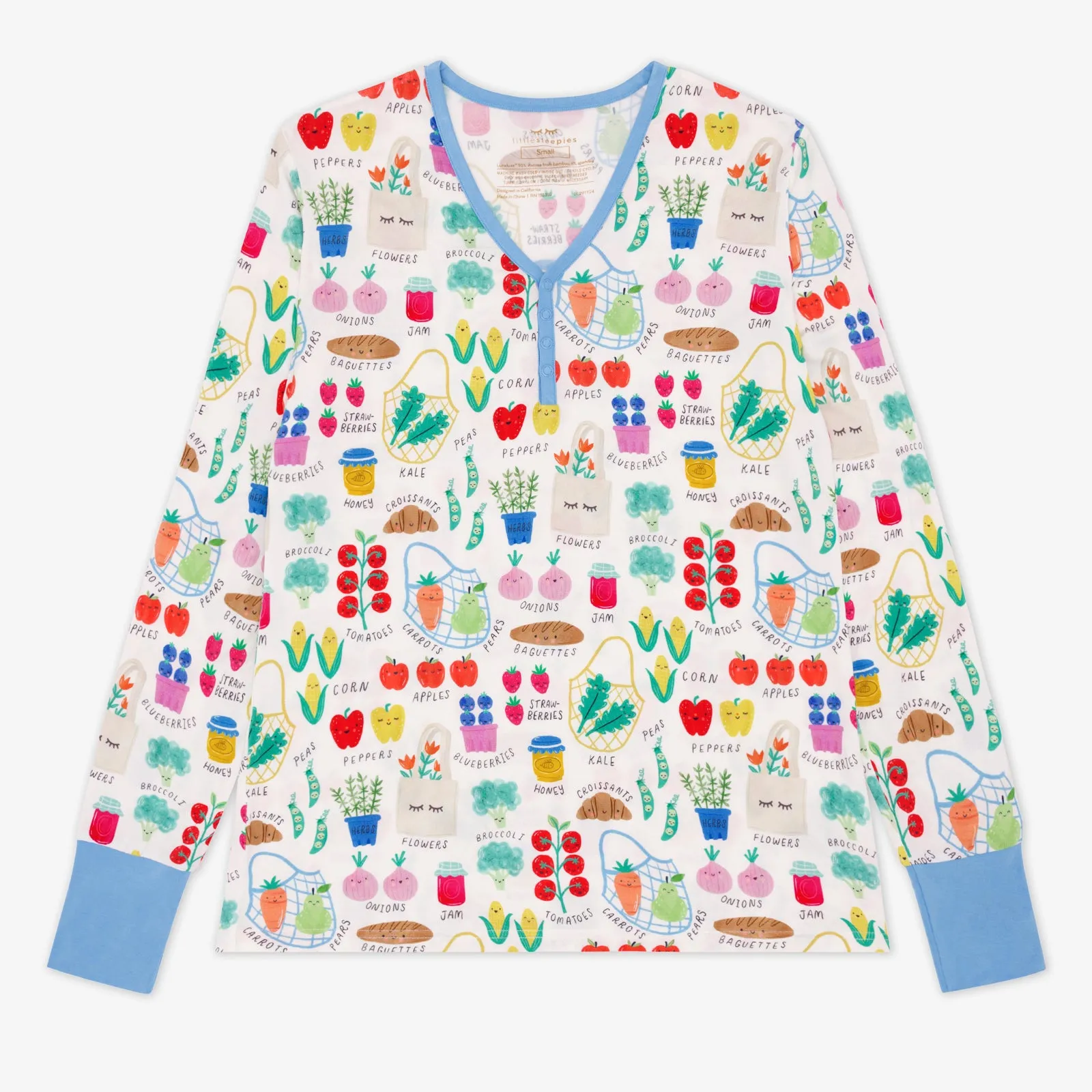 Farmers Market Women's Long Sleeve Pajama Top