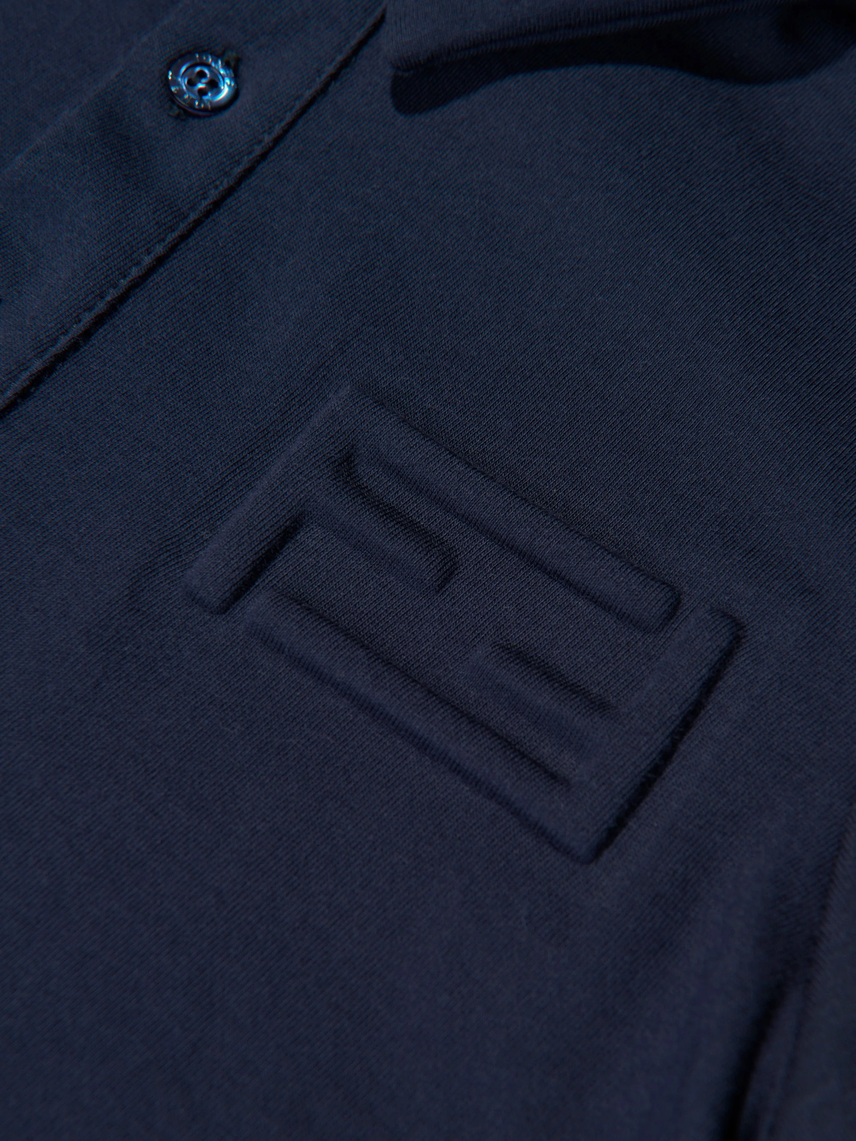 Fendi Boys Branded Polo Shirt in Navy