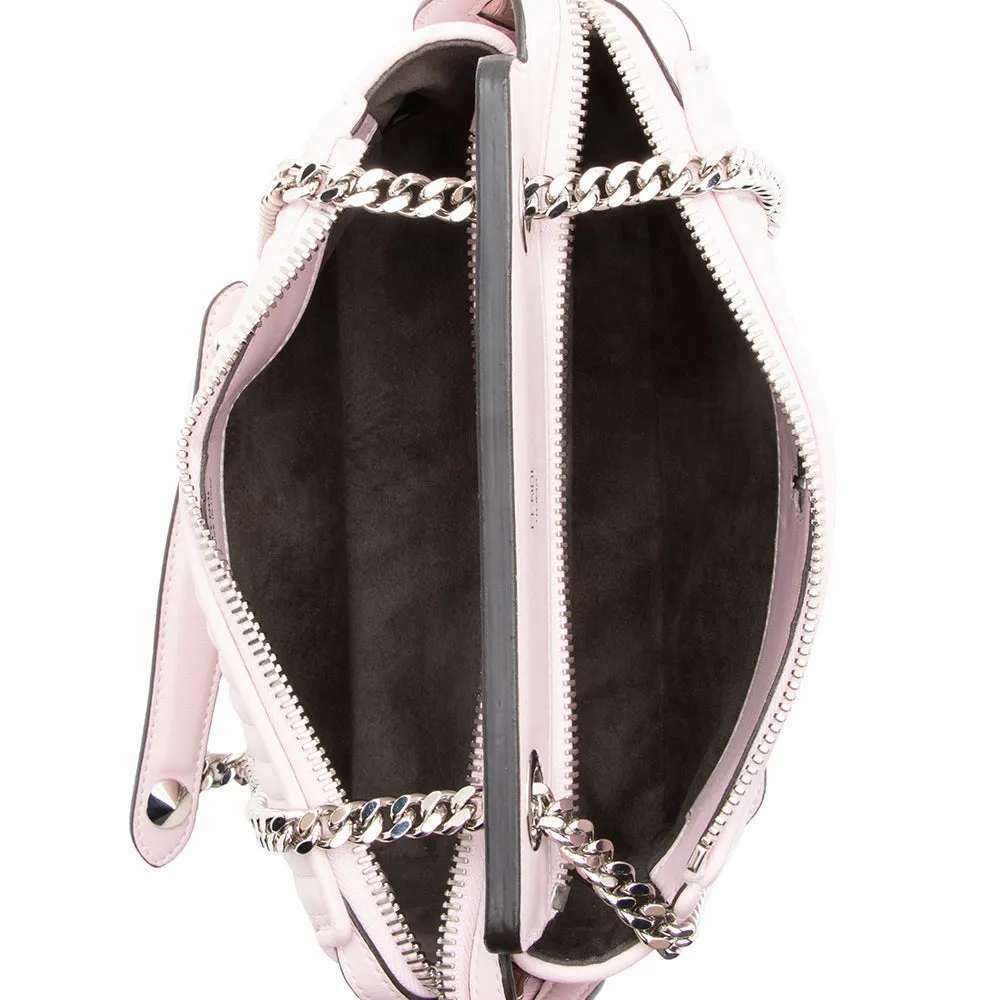 Fendi Quilted Leather Dotcom Small Shoulder Bag (SHF-19281)