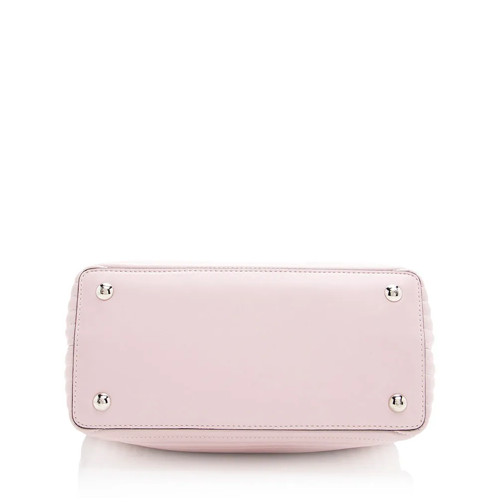 Fendi Quilted Leather Dotcom Small Shoulder Bag (SHF-19281)
